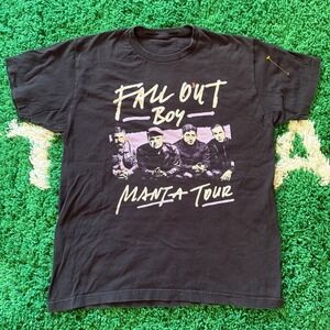 Fall Out Boy MANIA Tour 2018 Black T Shirt Band Concert Merch